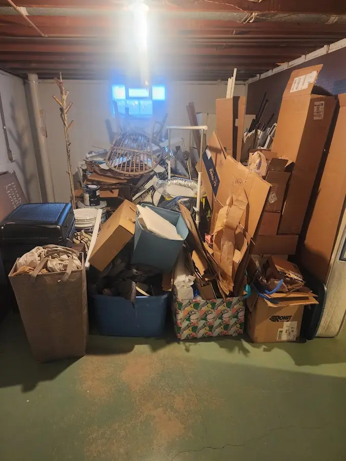 Roll-off dumpster container at job site for 20 Yard Dumpster Rental in Davis